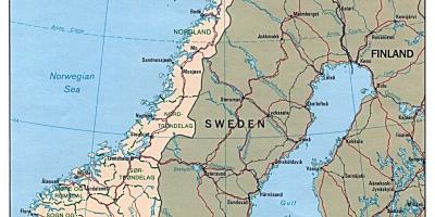 Ваджэнне карта Нарвегіі