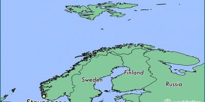 Карта Нарвегія ставангер