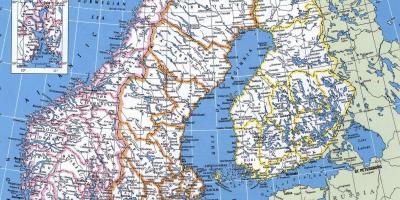 Карта уся Нарвегія